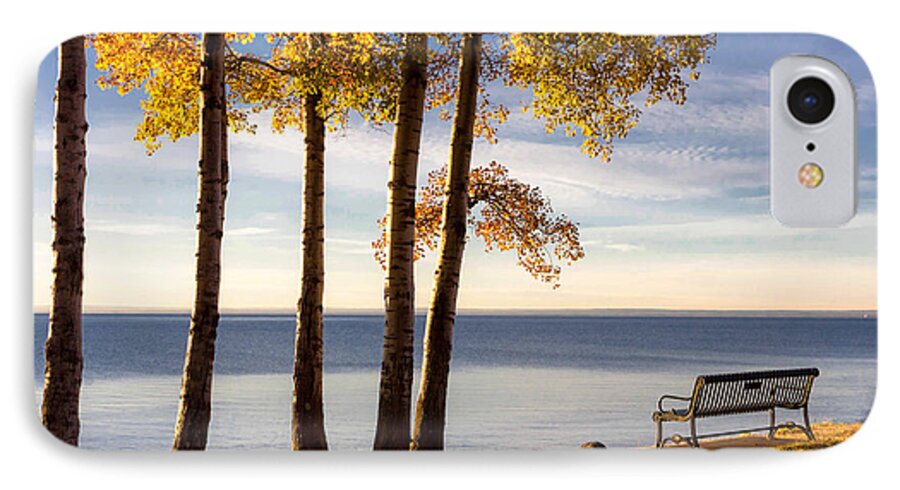 lake Superior iPhone 7 Case featuring the photograph Autumn Morn on the Lake by Mary Amerman