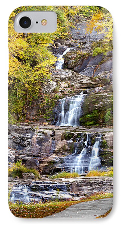 Waterfall iPhone 7 Case featuring the photograph Autumn Waterfall by Brian Caldwell