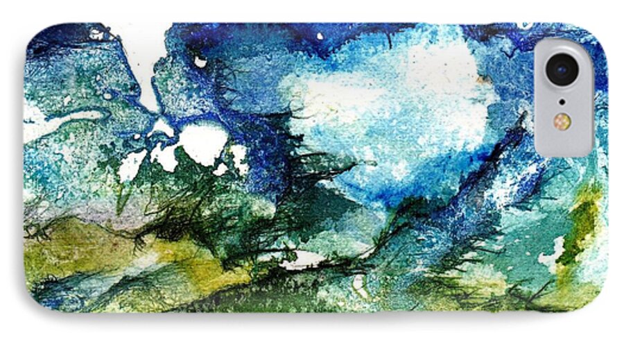 Other Worldly iPhone 7 Case featuring the painting Away by Anne Duke