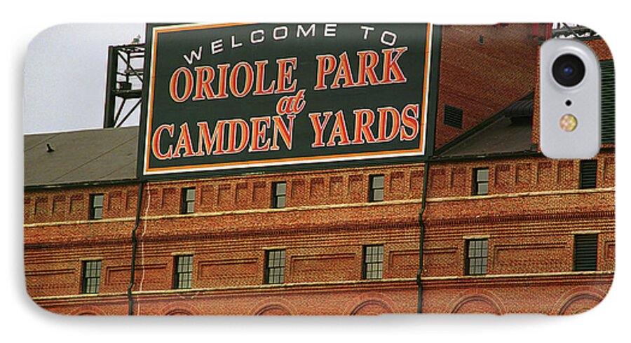 America iPhone 7 Case featuring the photograph Baltimore Orioles Park at Camden Yards by Frank Romeo