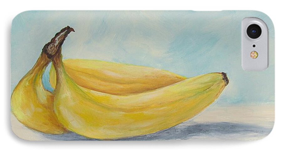 Bananas iPhone 7 Case featuring the painting Bananas V by Torrie Smiley