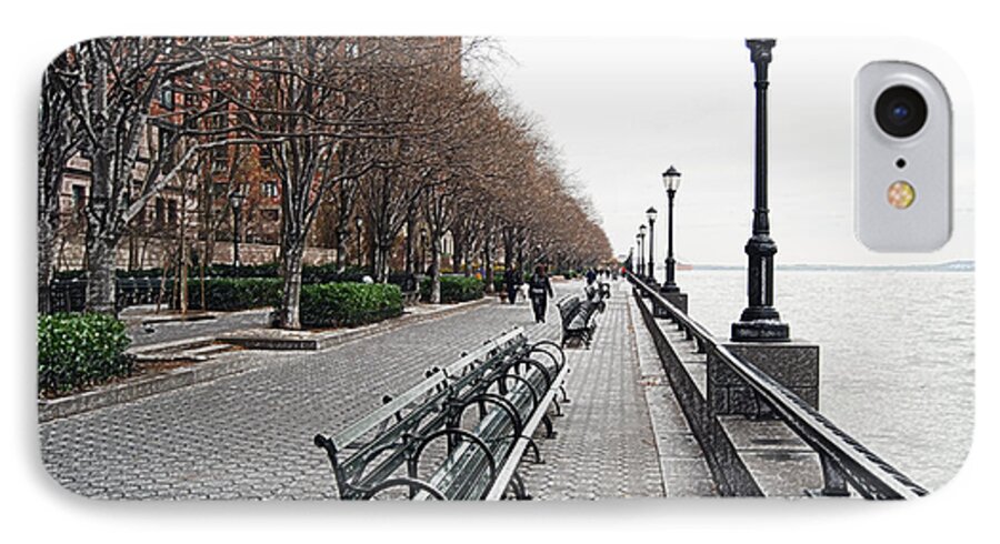 Cityscape iPhone 7 Case featuring the photograph Battery Park by Michael Peychich