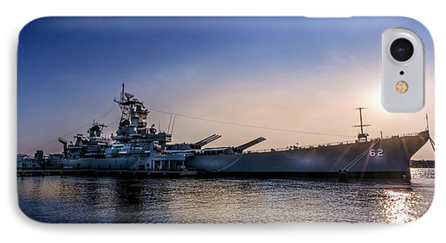 Marvin Saptes iPhone 7 Case featuring the photograph Battleship New Jersey by Marvin Spates