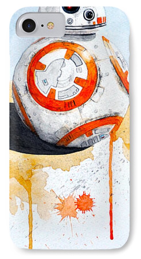 Bb8 iPhone 7 Case featuring the painting BB8 by David Kraig