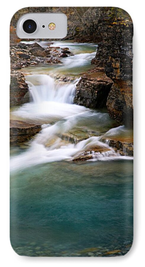 Beauty Creek iPhone 7 Case featuring the photograph Beauty Creek Cascades by Larry Ricker