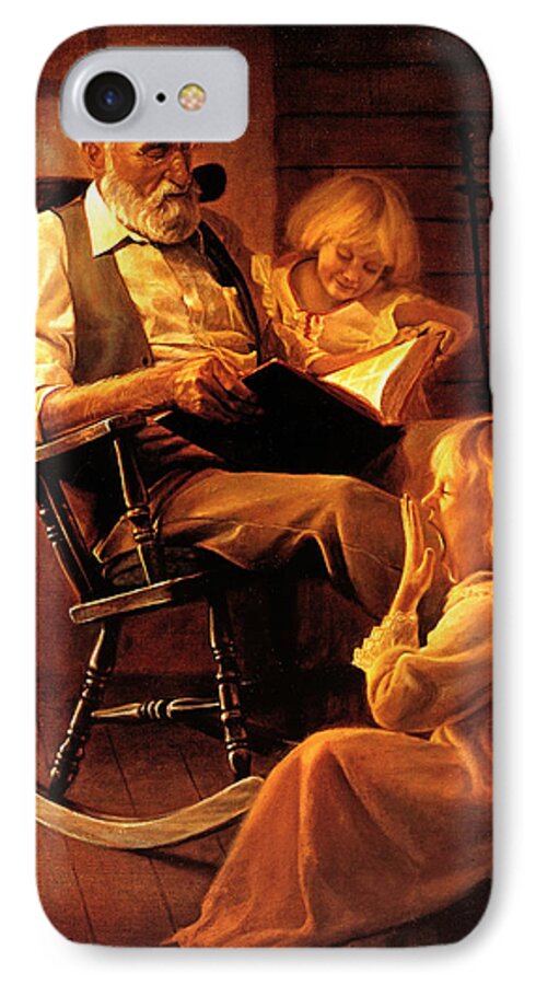 Storytime iPhone 7 Case featuring the painting Bedtime Stories by Greg Olsen