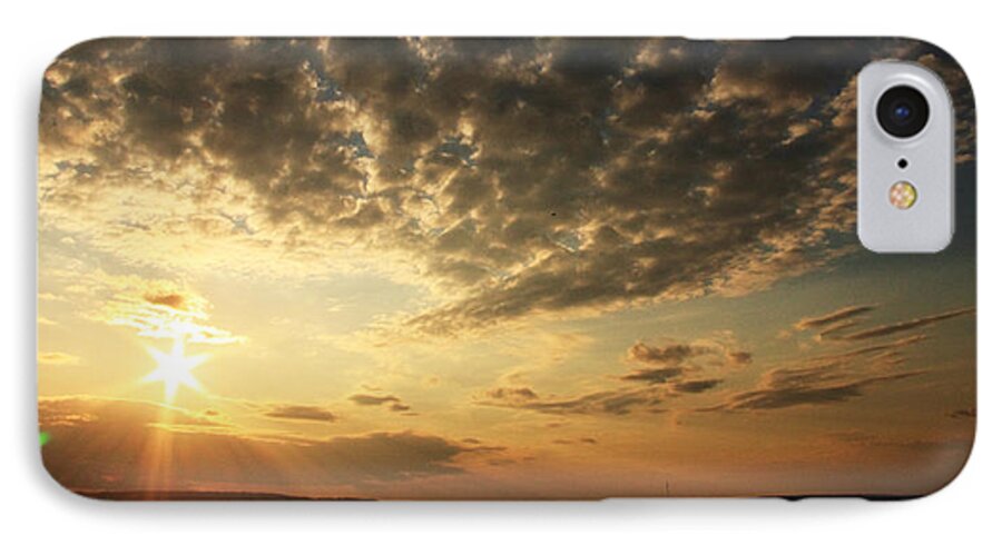 Sunset iPhone 7 Case featuring the photograph Before the show by Nancy Coelho