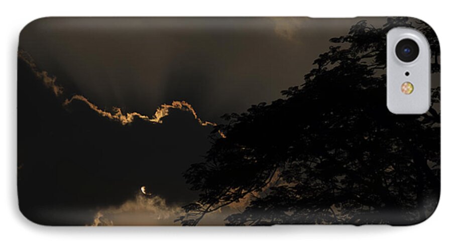 Clouds iPhone 7 Case featuring the photograph Behind the Cloud by Kiran Joshi