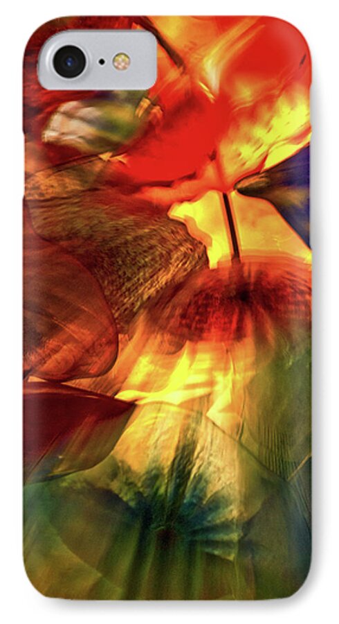 Las Vegas iPhone 7 Case featuring the photograph Bellagio Ceiling Sculpture Abstract by Stuart Litoff