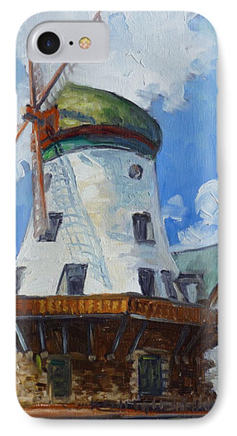 Saint Louis Paintings iPhone 7 Case featuring the painting Bevo Mill - St. Louis by Irek Szelag
