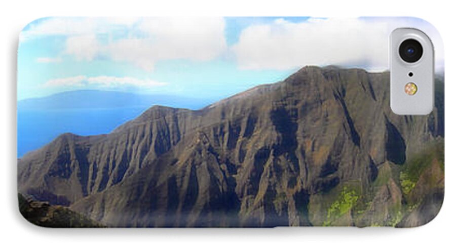 Hawaii iPhone 7 Case featuring the photograph Beyond the Windmills by Kenneth Armand Johnson