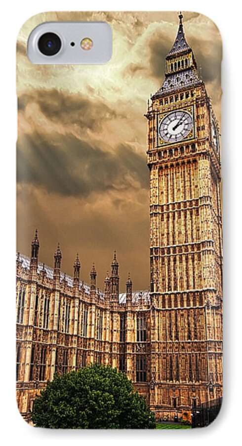 Big Ben iPhone 7 Case featuring the photograph Big Ben's House by Meirion Matthias