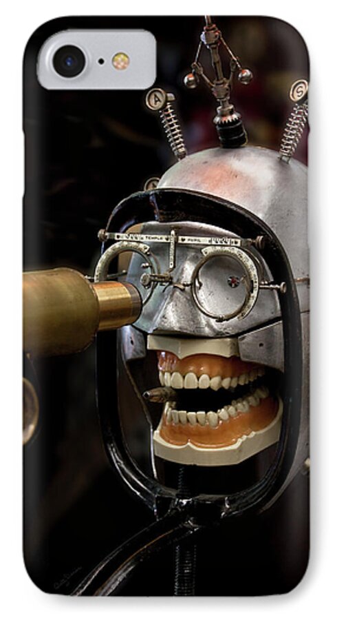 Steampunk iPhone 7 Case featuring the photograph Bite the Bullet - Steampunk by Betty Denise
