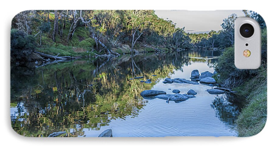 Blackwood iPhone 7 Case featuring the photograph Blackwood River Rocks, Bridgetown, Western Australia by Elaine Teague