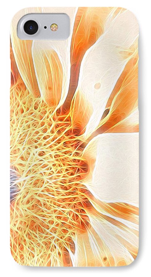 Sunflower iPhone 7 Case featuring the photograph Bloomlit by Kathleen Messmer