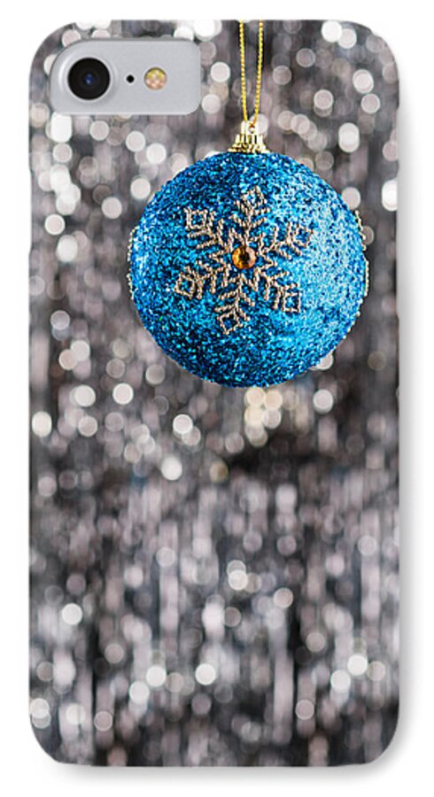 Advent iPhone 7 Case featuring the photograph Blue Christmas by U Schade