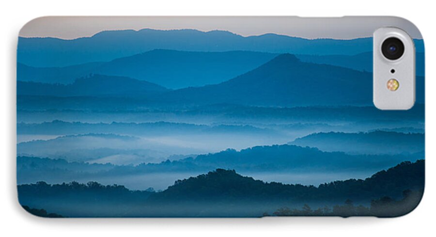 Asheville iPhone 7 Case featuring the photograph Blue Morning by Joye Ardyn Durham