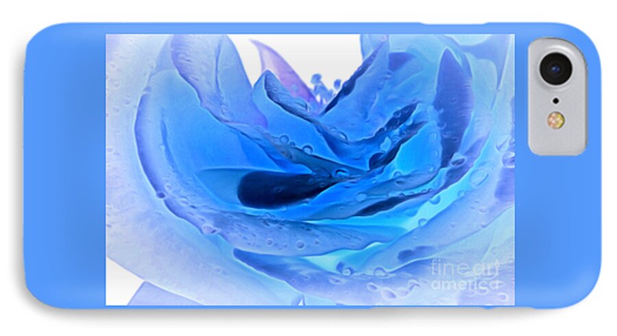 Rose iPhone 7 Case featuring the photograph Blue Winter by Krissy Katsimbras
