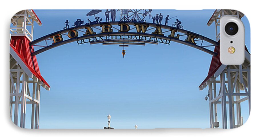 Boardwalk iPhone 7 Case featuring the photograph Boardwalk Arch at N Division St by Robert Banach