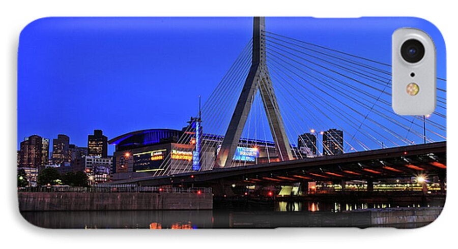 Boston iPhone 7 Case featuring the photograph Boston Garden and Zakim Bridge by Rick Berk