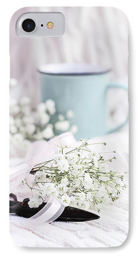 Still Life iPhone 7 Case featuring the photograph Bouquet of Baby's Breath by Stephanie Frey