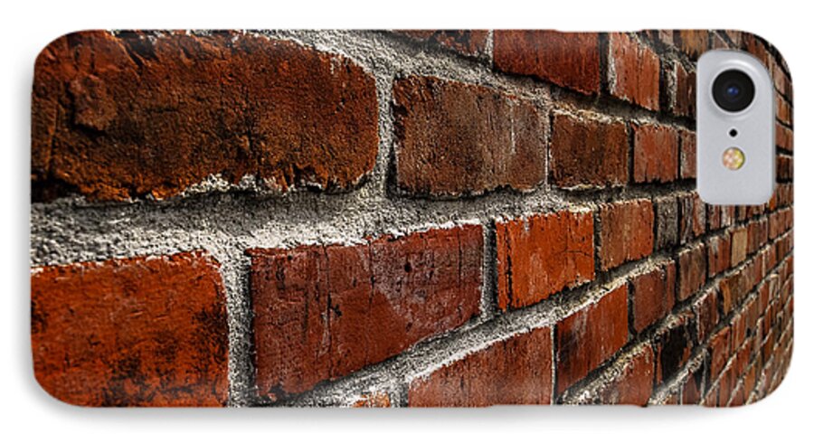 Brick iPhone 7 Case featuring the photograph Brick Wall with Perspective by Blake Webster
