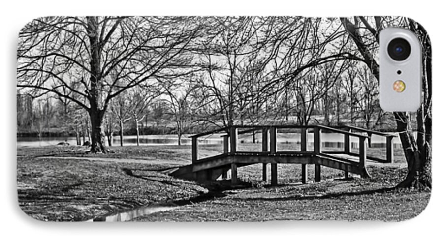 Bridge And Branches iPhone 7 Case featuring the photograph Bridge and Branches by Greg Jackson