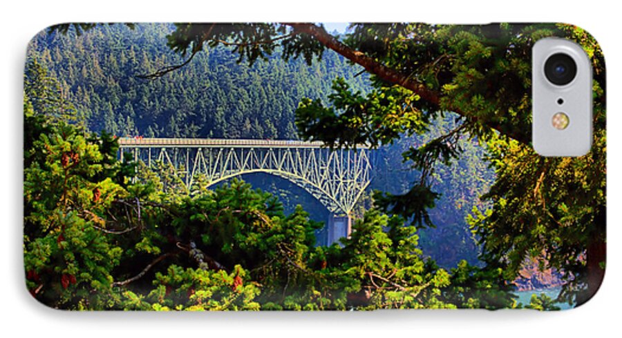 Bridge iPhone 7 Case featuring the photograph Bridge at Deception Pass by Michelle Joseph-Long