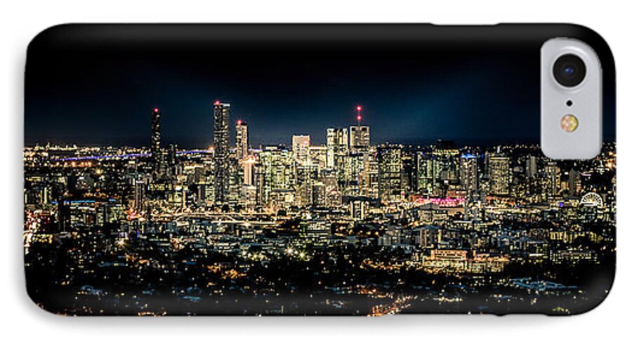 Brisbane iPhone 7 Case featuring the photograph Brisbane Cityscape from Mount Cootha #7 by Stanislav Kaplunov