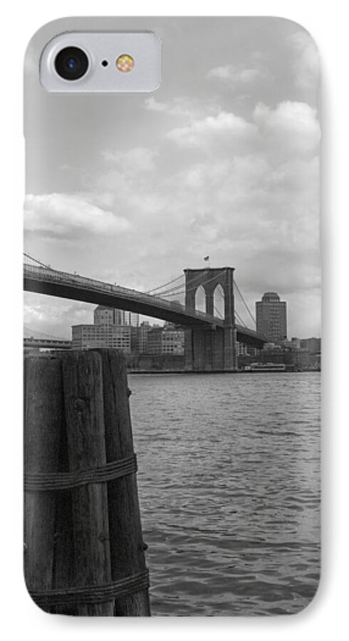 Brooklyn iPhone 7 Case featuring the photograph Brooklyn Bridge #1 by Henri Irizarri