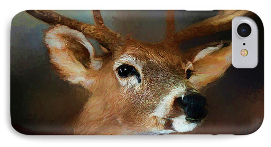 Digital Painting iPhone 7 Case featuring the photograph Buck by Darren Fisher