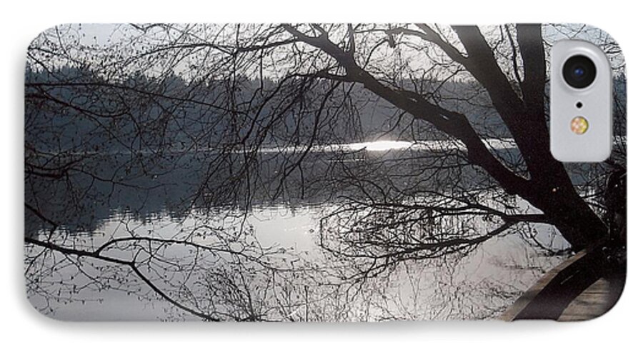 Winter Trees. Placid Lake iPhone 7 Case featuring the photograph Burnaby Walk by Kim Prowse