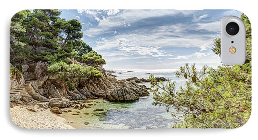 Beach iPhone 7 Case featuring the photograph Cala dels Esculls, Sant Antoni de Calonge by Marc Garrido