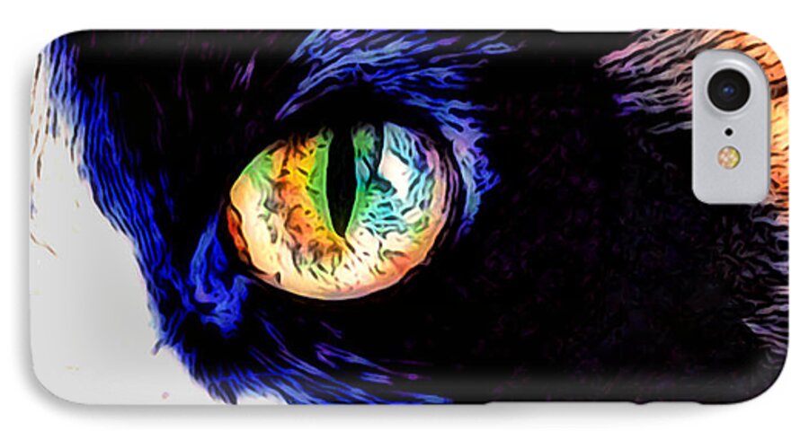 Cat iPhone 7 Case featuring the photograph Calico Cat by Kathy Kelly