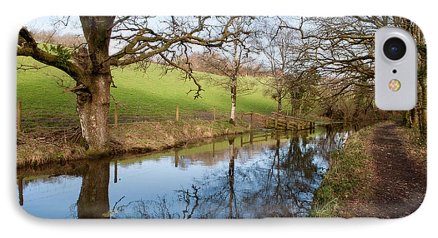 Water iPhone 7 Case featuring the photograph Canal Reflections by Helen Jackson