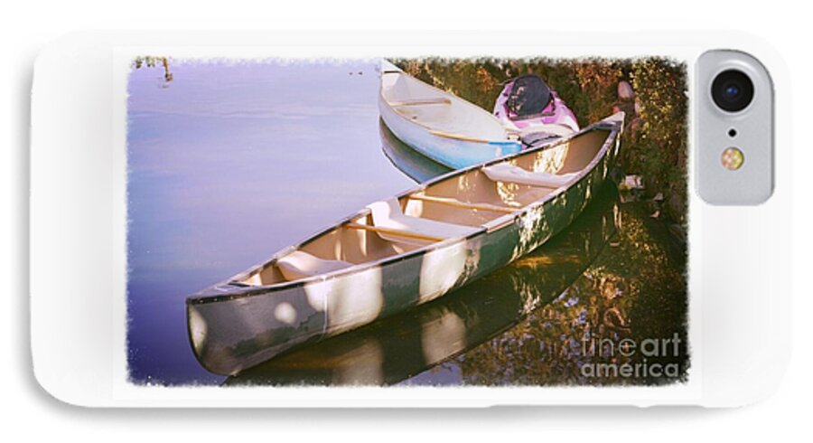 Canoes iPhone 7 Case featuring the photograph Canoes by Scott Parker