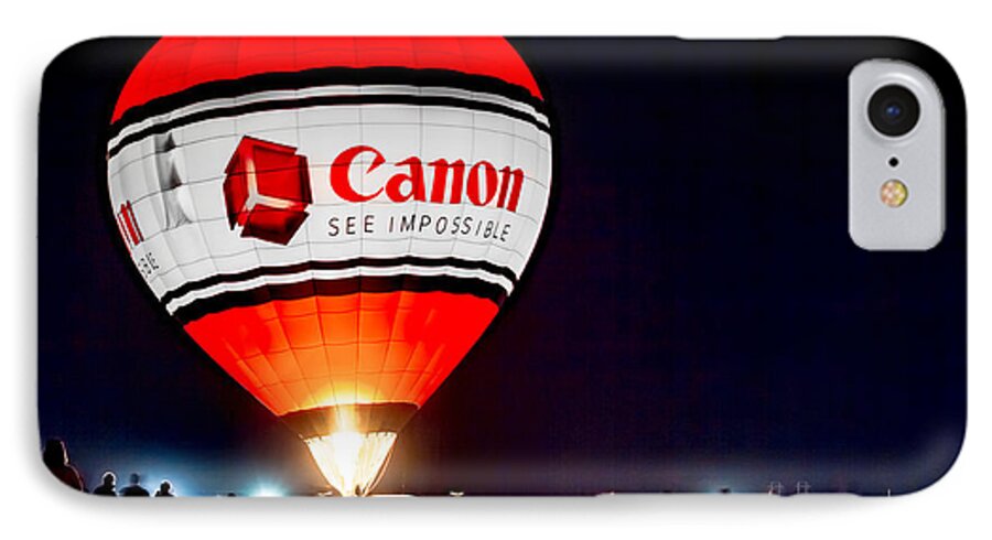 Albuquerque iPhone 7 Case featuring the photograph Canon - See Impossible - Hot Air Balloon by Ron Pate