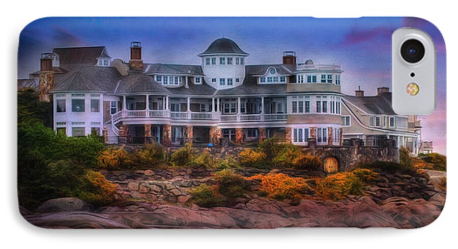 Sunrise iPhone 7 Case featuring the photograph Cape Neddick Maine Scenic Vista by Shelley Neff