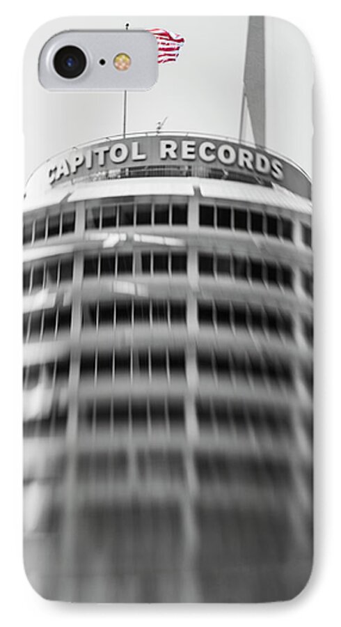 Capitol Records iPhone 7 Case featuring the photograph Capitol Records building 18 by Micah May