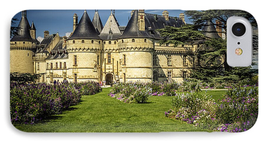 Chaumont iPhone 7 Case featuring the photograph Castle Chaumont with Garden by Heiko Koehrer-Wagner