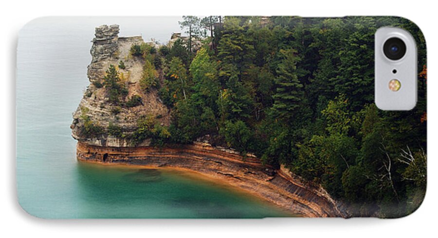 Landscape iPhone 7 Case featuring the photograph Castle Rock by Michael Peychich
