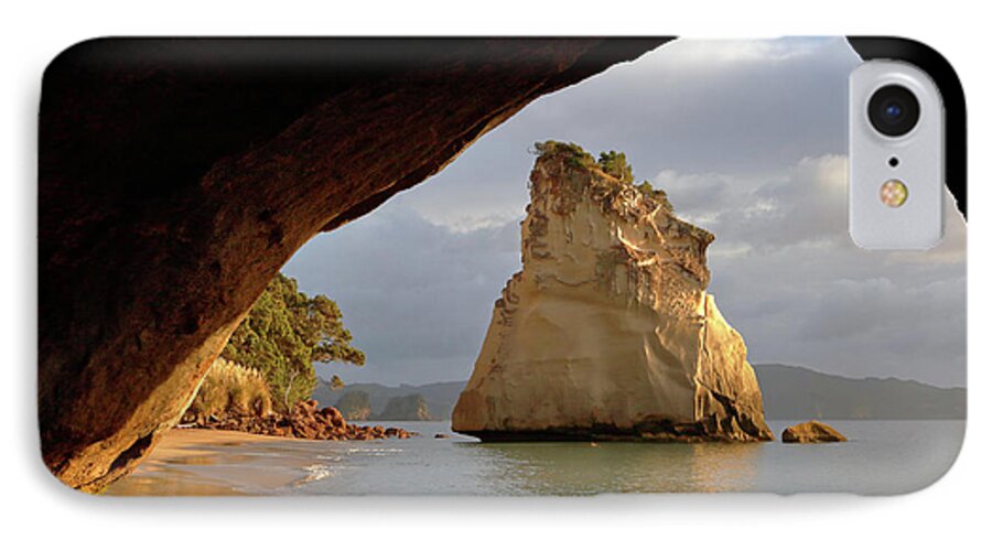 Cathedral iPhone 7 Case featuring the photograph Cathedral Cove by Nicholas Blackwell