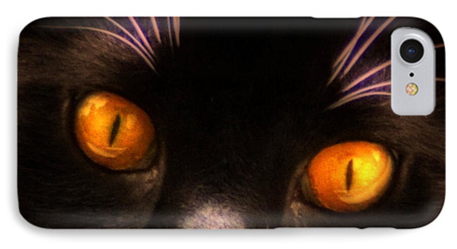 Cat iPhone 7 Case featuring the photograph Cats Eyes by Bill Cannon