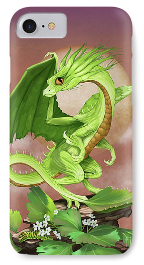 Celery iPhone 7 Case featuring the digital art Celery Dragon by Stanley Morrison