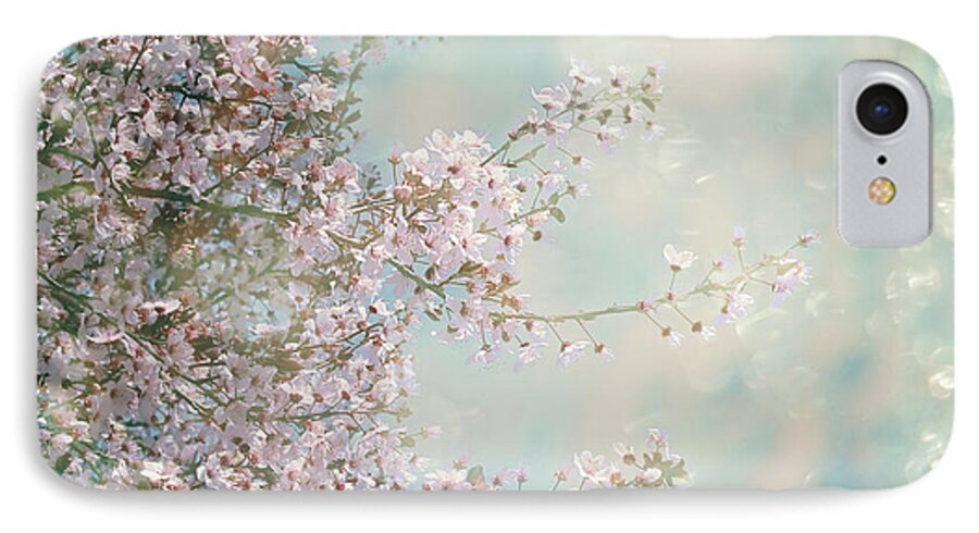 Blossom iPhone 7 Case featuring the photograph Cherry Blossom Dreams by Linda Lees