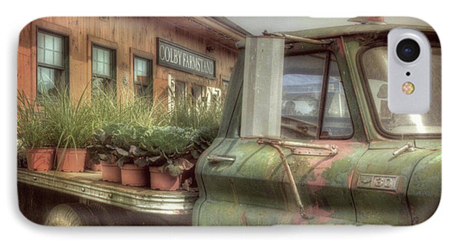 Antique Truck iPhone 7 Case featuring the photograph Chevy C 30 Pickup Truck - Colby Farm by Joann Vitali