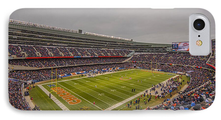 Chicago Bears iPhone 7 Case featuring the photograph Chicago Bears Soldier Field 7785 by David Haskett II