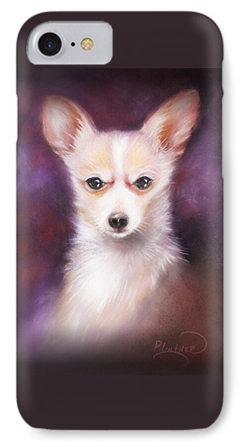 Chihuahua Painting iPhone 7 Case featuring the drawing Chihuahua No. 1 by Patricia Lintner
