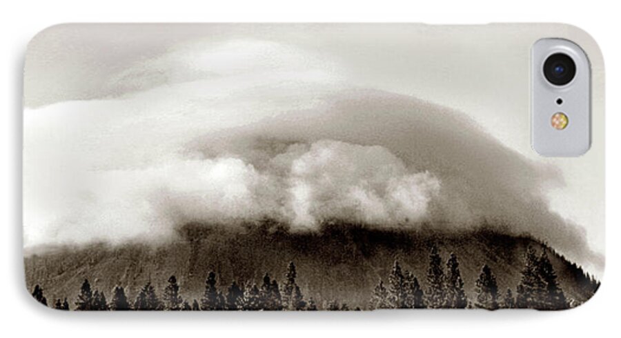 Coastal Mountain Top iPhone 7 Case featuring the photograph Cloud Mountain by Joe Hoover