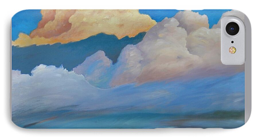 Cloud iPhone 7 Case featuring the painting Cloud on the Rise by Gary Coleman